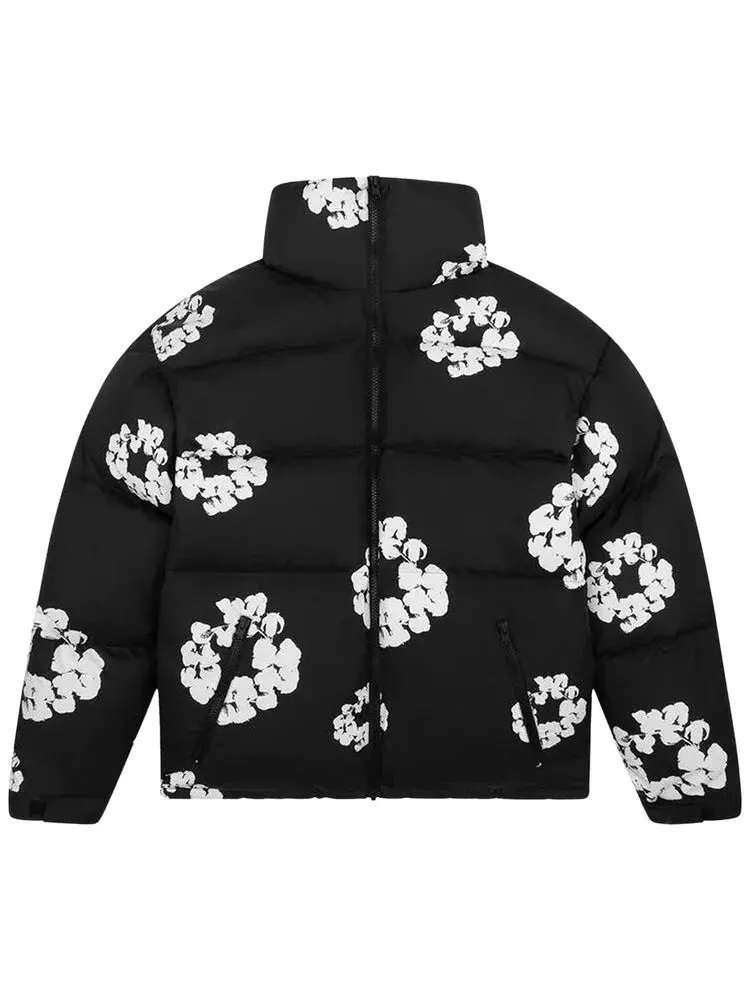 Куртка Denim Tears Wreath Puffer Jacket 'Black' — изображение 1 из 2, черный