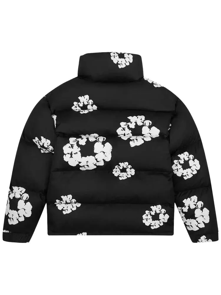 Куртка Denim Tears Wreath Puffer Jacket 'Black' — изображение 2 из 2, черный