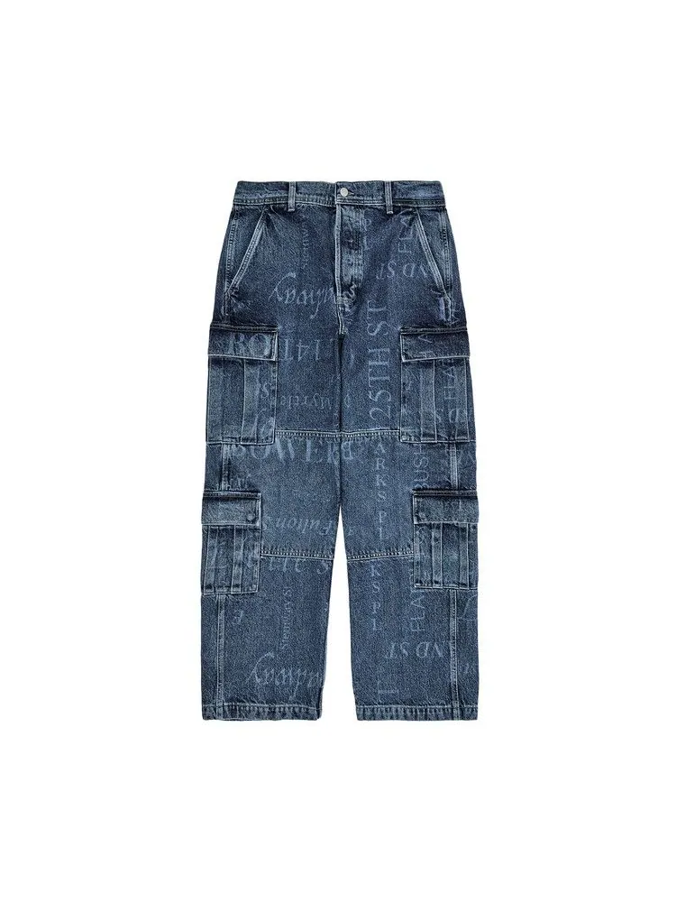 Брюки Supreme x Martine Rose Denim Cargo Pant — изображение 1 из 3, синий