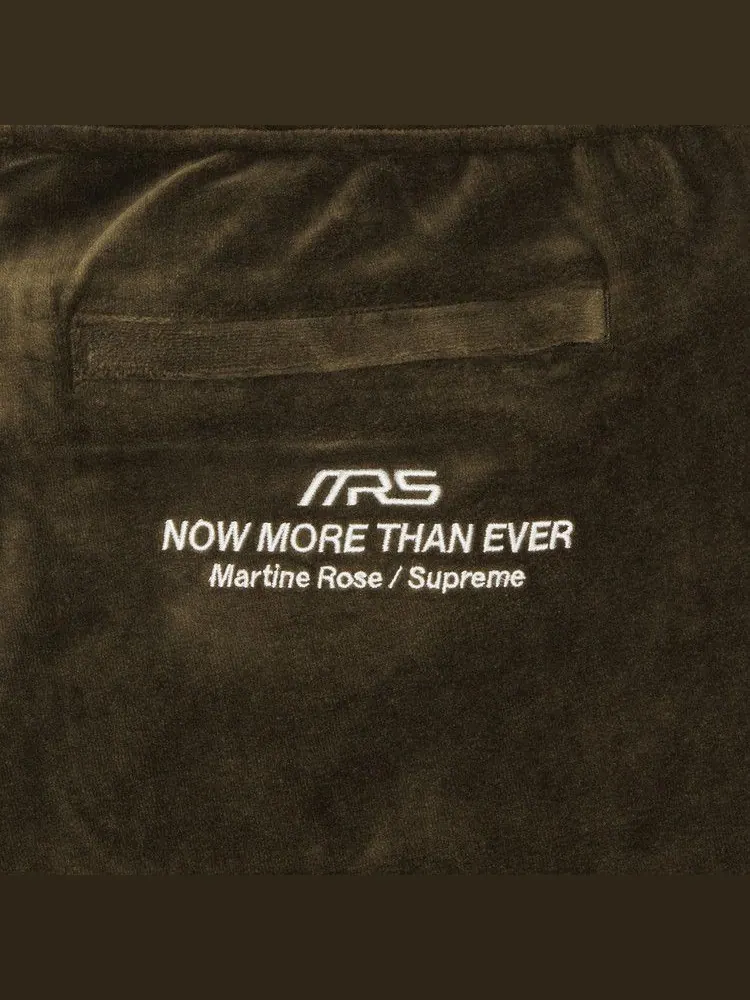 Брюки Supreme x Martine Rose Velour Track Pant — изображение 3 из 3, коричневый