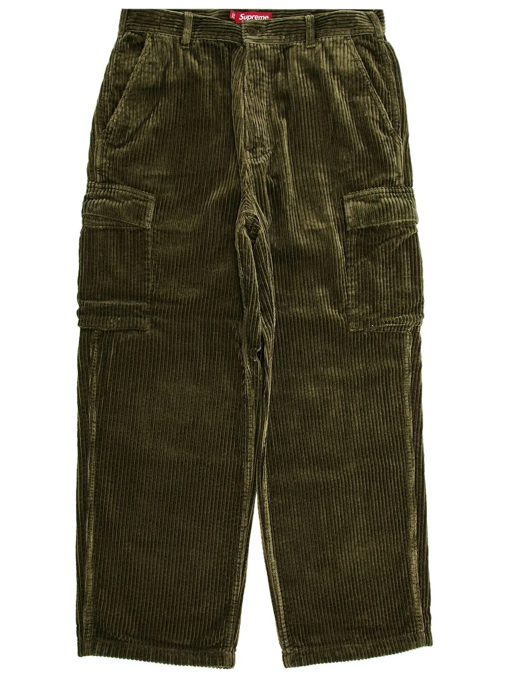 Брюки-карго Supreme Wide Wale из вельвета — изображение 1 из 3, зеленый