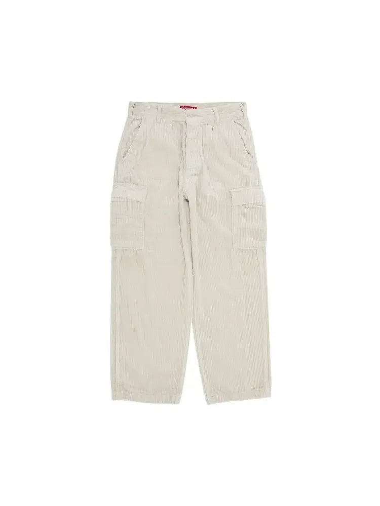 Вельветовые брюки-карго Supreme Wide Wale — изображение 1 из 3, серый