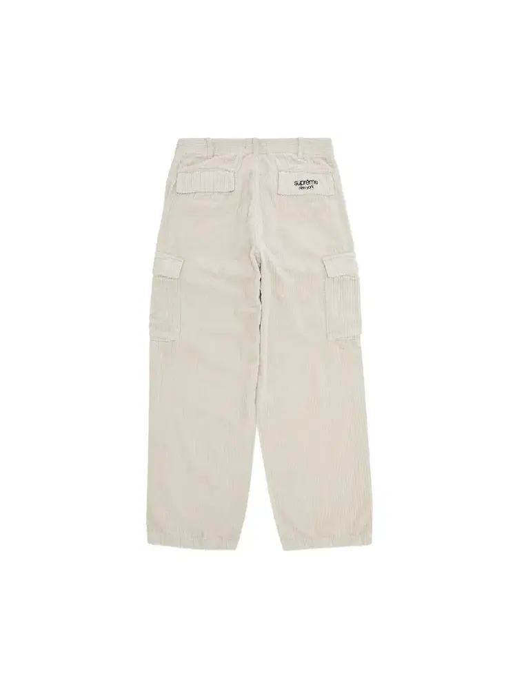 Вельветовые брюки-карго Supreme Wide Wale — изображение 2 из 3, серый