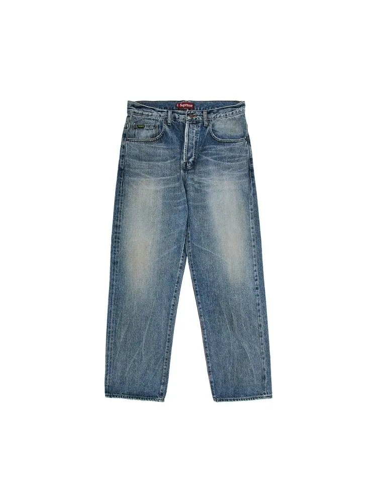Джинсы Supreme Distressed Loose Fit Selvedge Jean — изображение 1 из 3, индиго