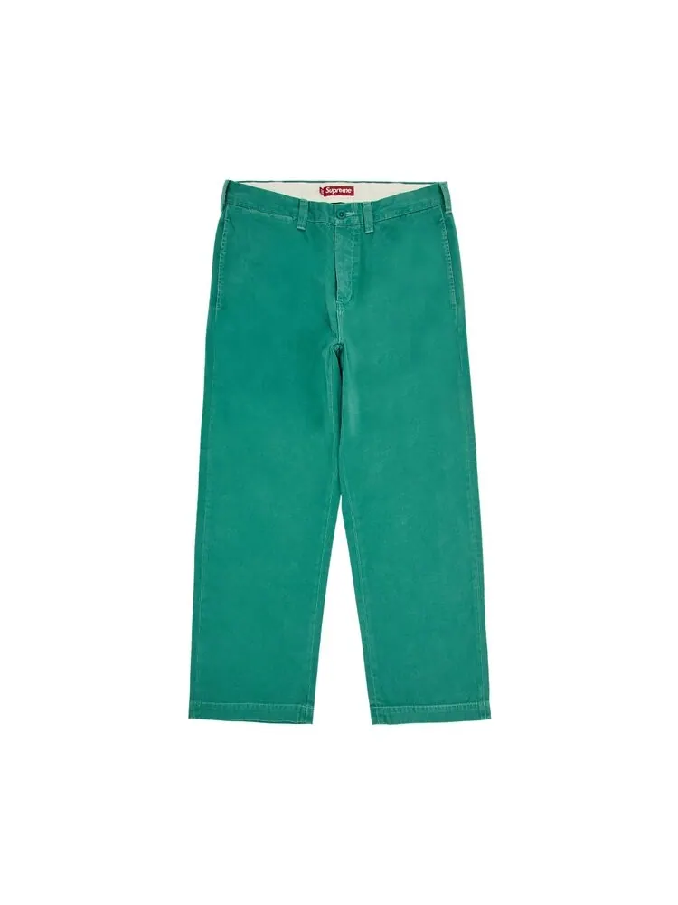 Брюки Supreme Chino Pant — изображение 1 из 3, зеленый