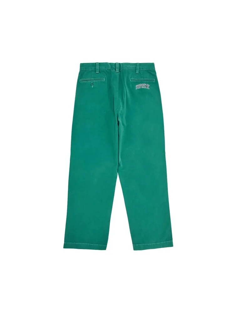 Брюки Supreme Chino Pant — изображение 2 из 3, зеленый