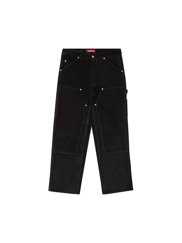 Брюки Supreme Suede Double Knee Painter Pant — изображение 1 из 3, черный