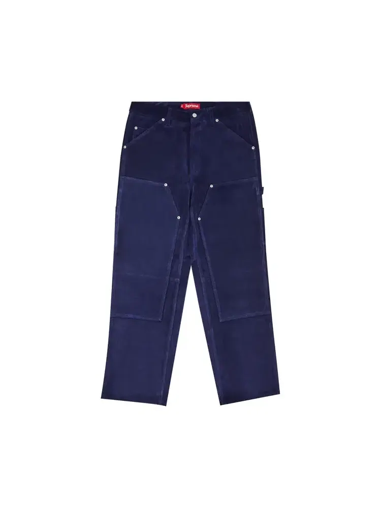 Брюки-карандаш Supreme Suede Double Knee Painter Pant — изображение 1 из 3, синий