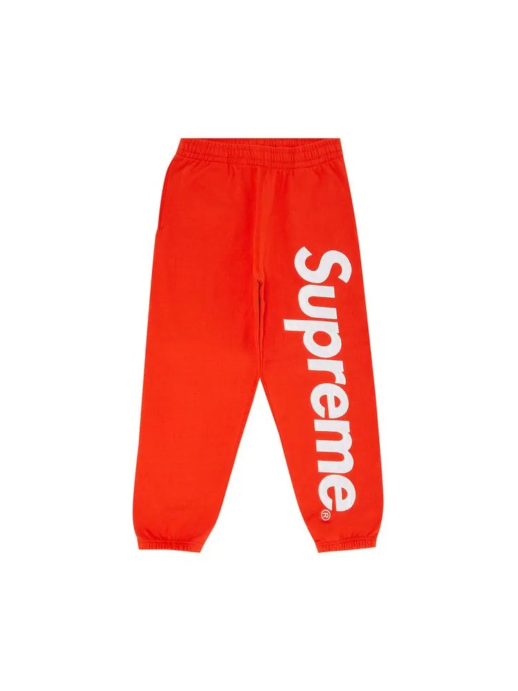 Спортивные брюки Supreme Satin Appliqué Sweatpant — изображение 1 из 3, яркий оранжевый