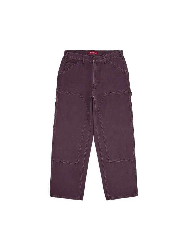 Брюки Supreme Double Knee Painter Pant — изображение 1 из 3, фиолетовый