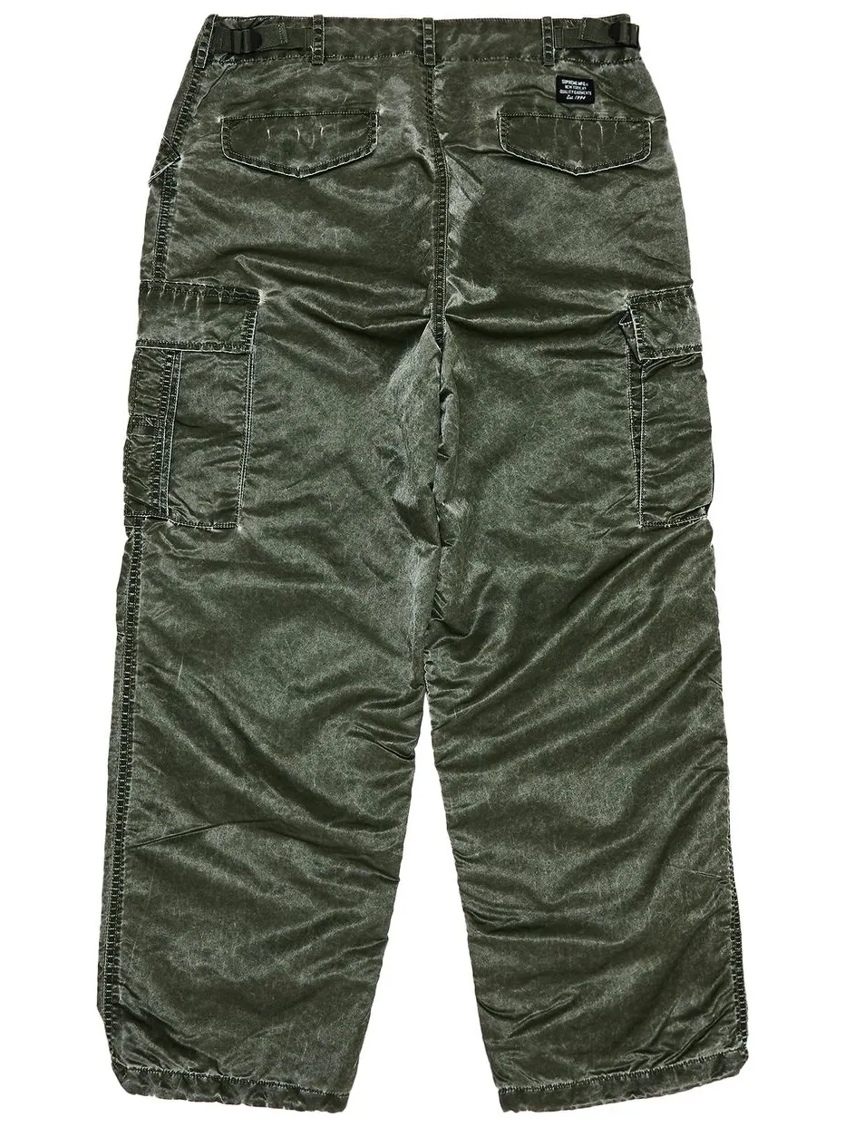 Брюки-карго Supreme Washed Flight Satin Cargo Pant — изображение 2 из 3, зеленый