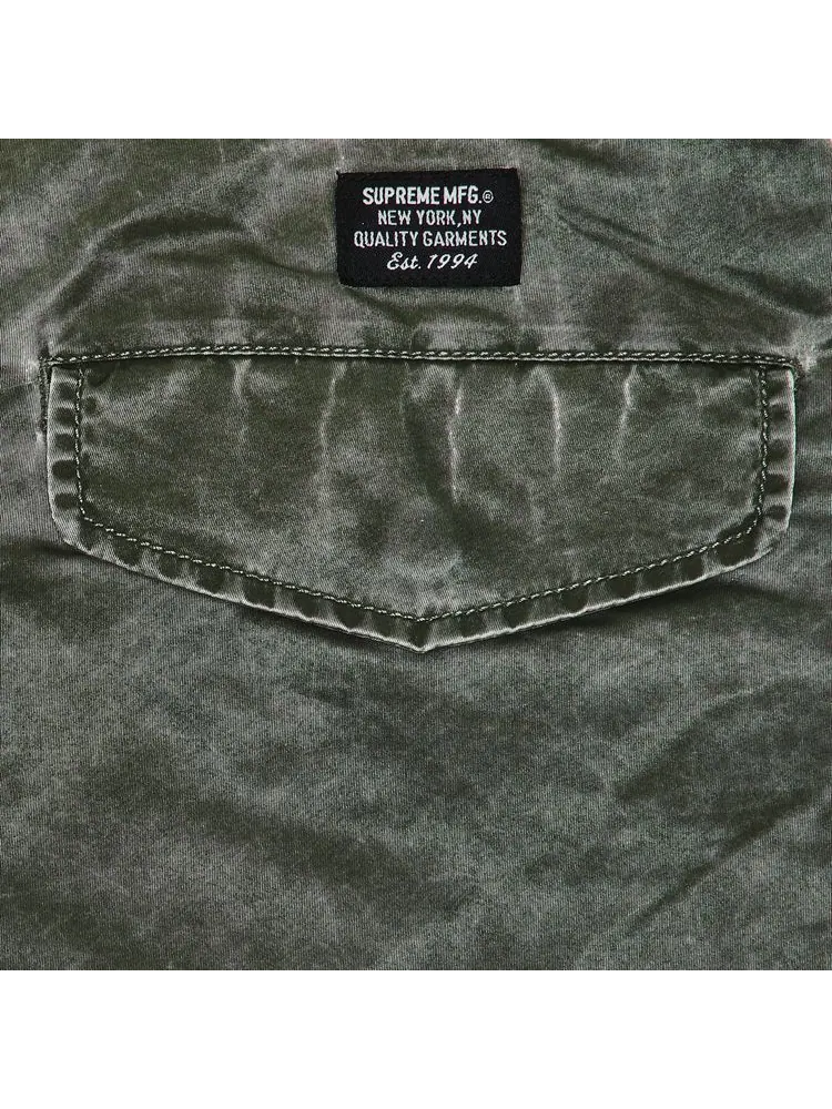 Брюки-карго Supreme Washed Flight Satin Cargo Pant — изображение 3 из 3, зеленый