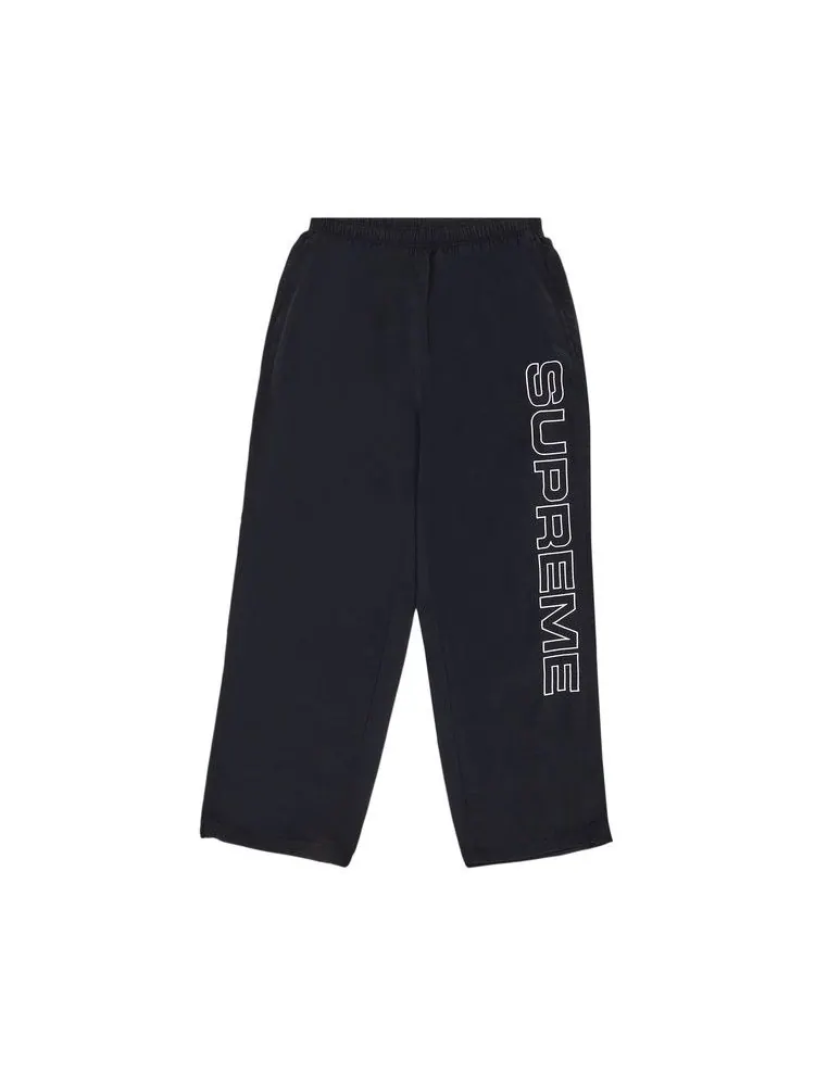 Брюки Supreme Spellout Embroidered Track Pant — изображение 1 из 3, черный