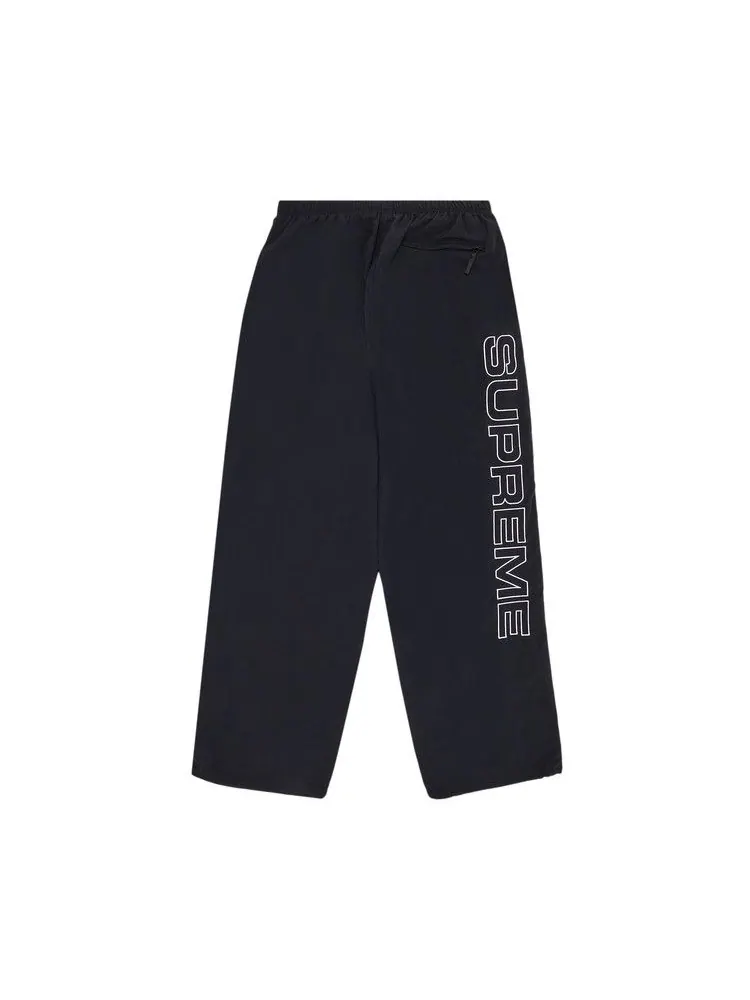 Брюки Supreme Spellout Embroidered Track Pant — изображение 2 из 3, черный