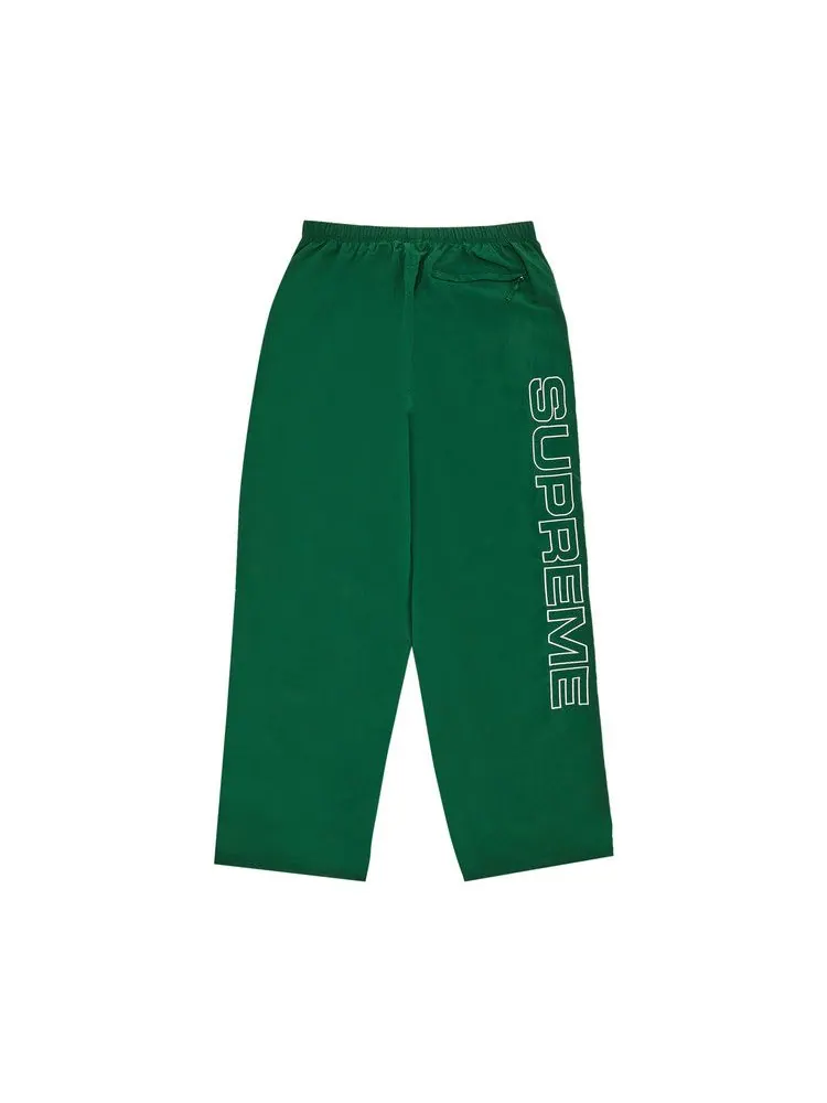 Брюки Supreme Spellout Embroidered Track Pant — изображение 2 из 3, темный зеленый