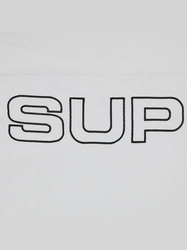 Брюки Supreme Spellout Embroidered Track Pant — изображение 3 из 3, серый
