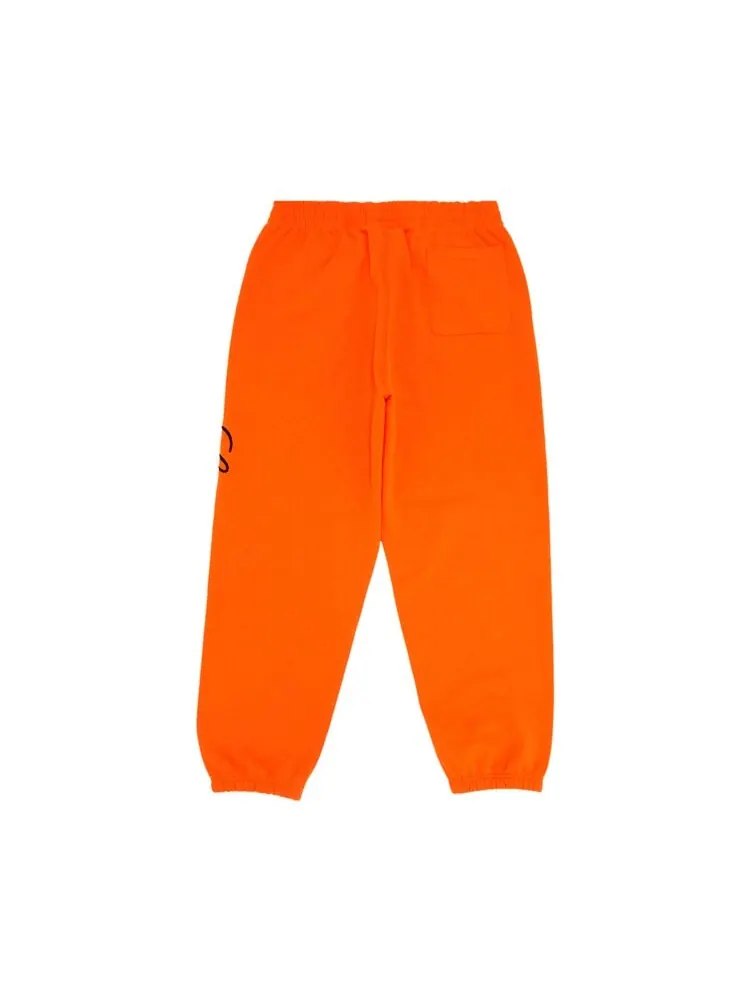 Спортивные брюки Supreme Embroidered Script Sweatpant — изображение 2 из 3, яркий оранжевый