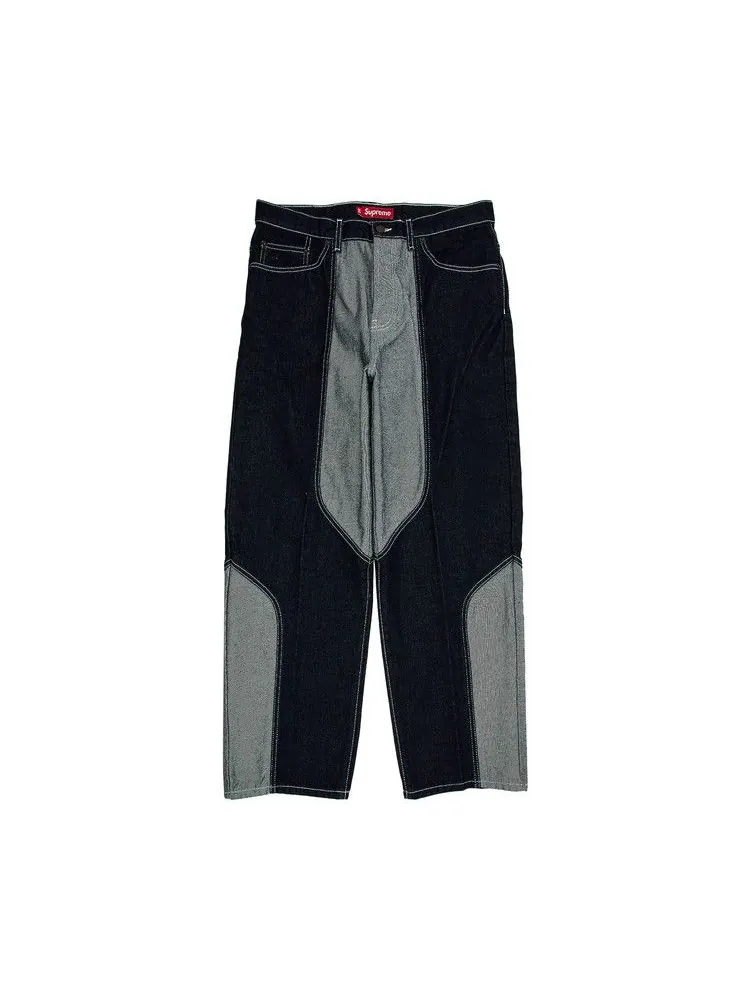 Джинсы Supreme 2-Tone Paneled Baggy Jean — изображение 1 из 3, синий