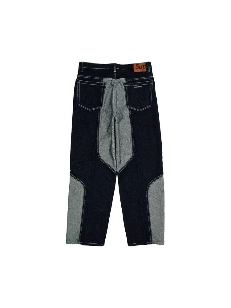 Джинсы Supreme 2-Tone Paneled Baggy Jean — изображение 2 из 3, синий