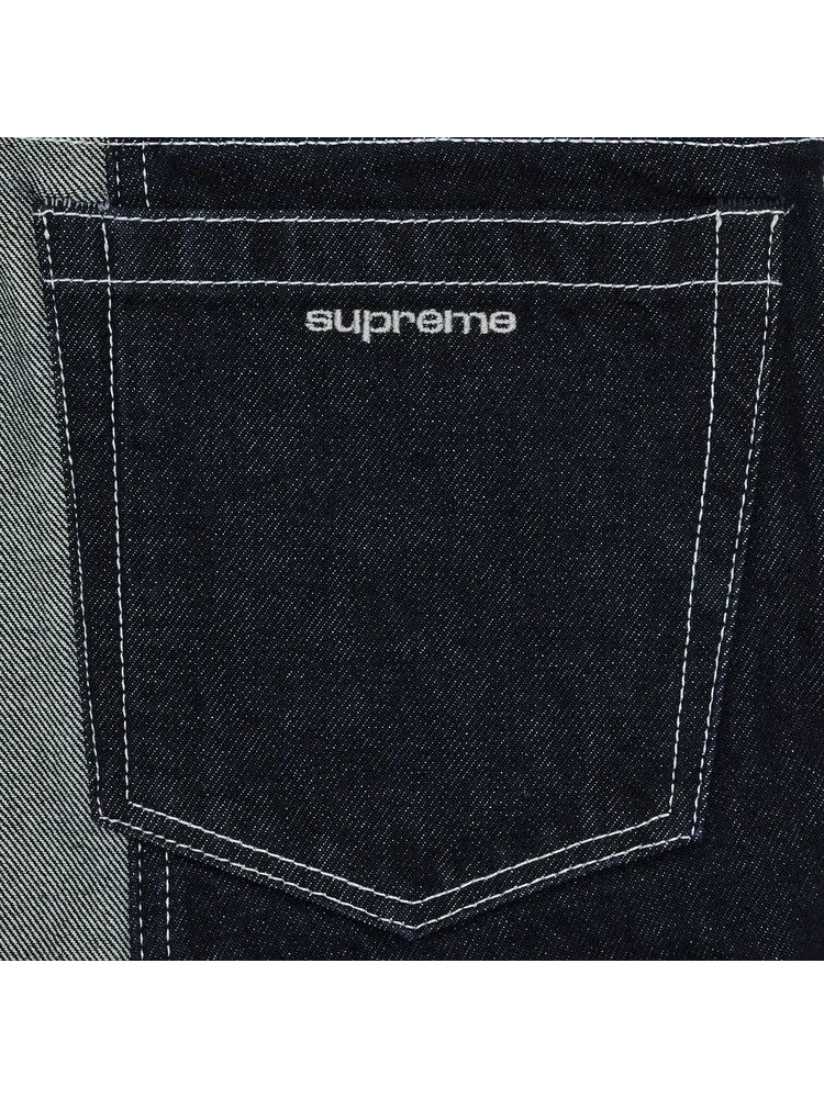 Джинсы Supreme 2-Tone Paneled Baggy Jean — изображение 3 из 3, синий