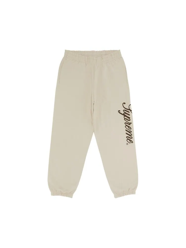 Спортивные брюки Supreme Embroidered Script Sweatpant — изображение 1 из 3, серый