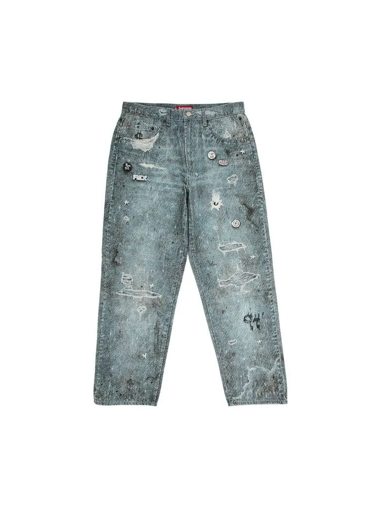 Джинсы Supreme HJR Trompe Loeil Loose Fit Jean — изображение 1 из 3, синий