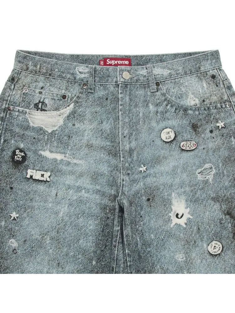 Джинсы Supreme HJR Trompe Loeil Loose Fit Jean — изображение 3 из 3, синий