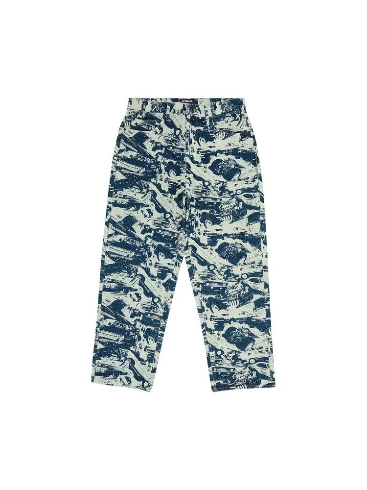 Джинсы Supreme x HYSTERIC GLAMOUR Cars Baggy Jean — изображение 1 из 3, индиго