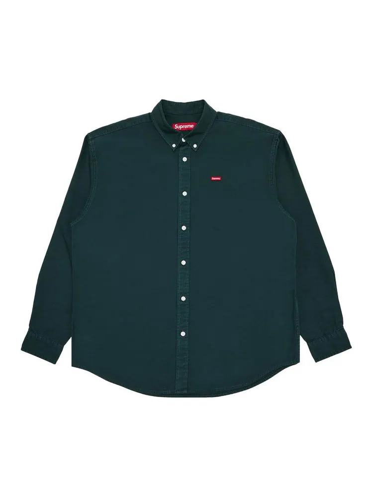Рубашка Supreme Small Box Shirt 'Dark Green' — изображение 1 из 3, зеленый