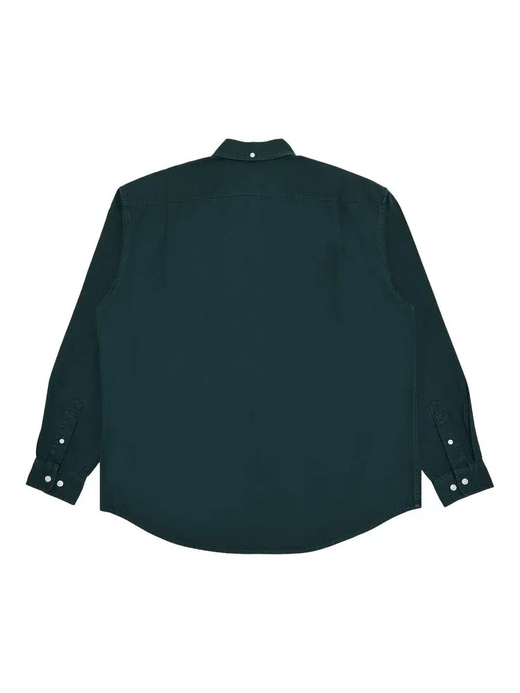 Рубашка Supreme Small Box Shirt 'Dark Green' — изображение 2 из 3, зеленый