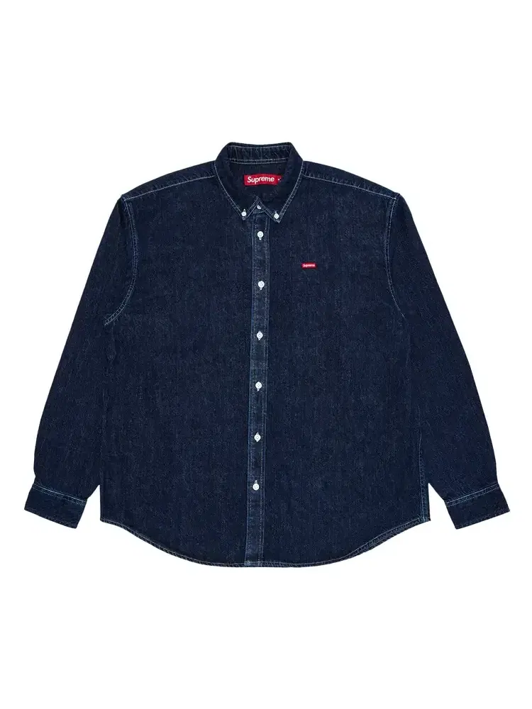 Рубашка Supreme Small Box Shirt — изображение 1 из 3, синий