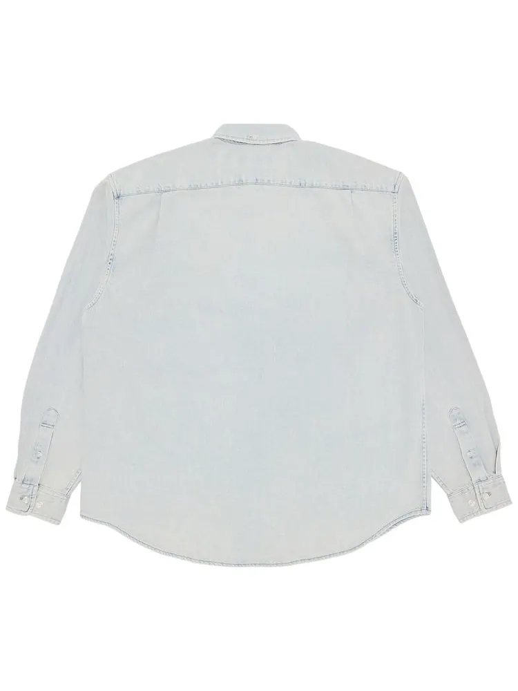 Рубашка Supreme Small Box Shirt — изображение 2 из 3, синий