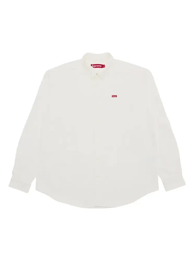 Рубашка Supreme Small Box Shirt 'White Denim' — изображение 1 из 3, белый