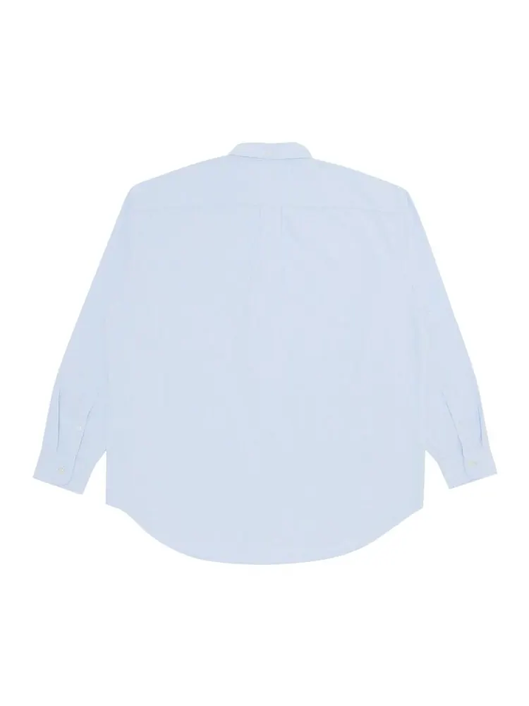 Рубашка Supreme Loose Fit Flannel Oxford Shirt — изображение 2 из 3, светлый синий