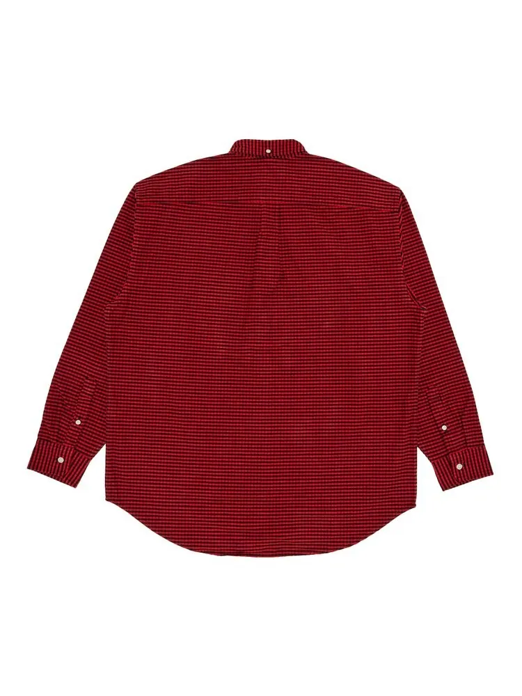 Рубашка Supreme Loose Fit Flannel Oxford Shirt — изображение 2 из 3, красный