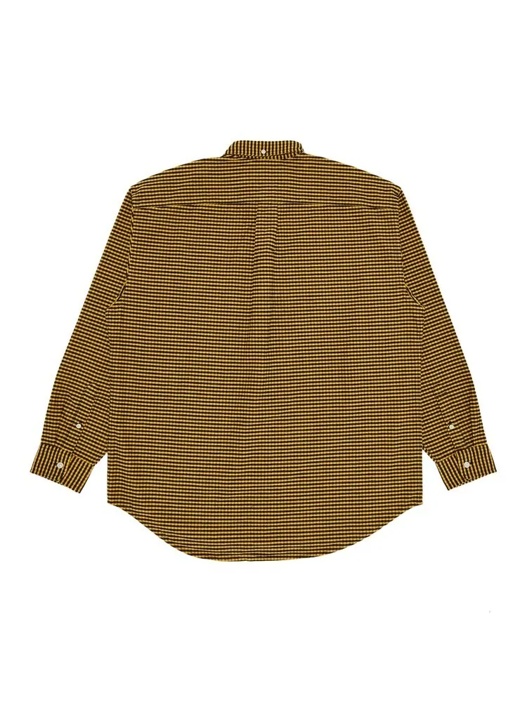 Рубашка Supreme Loose Fit Flannel Oxford Shirt — изображение 2 из 3, желтый