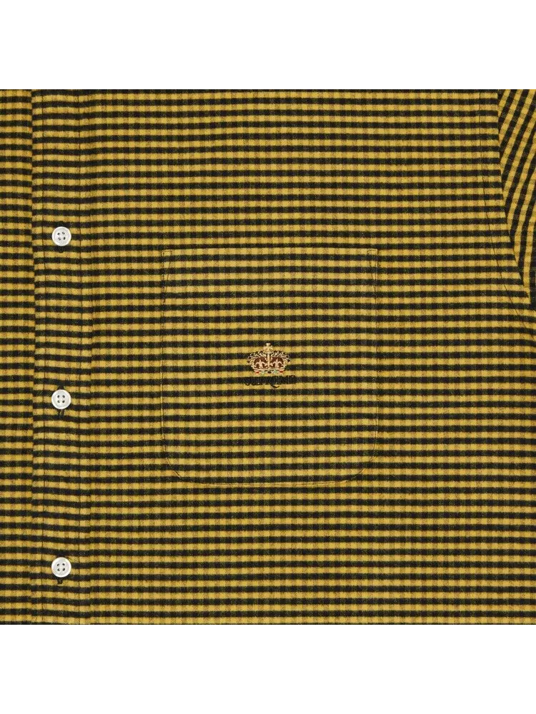 Рубашка Supreme Loose Fit Flannel Oxford Shirt — изображение 3 из 3, желтый