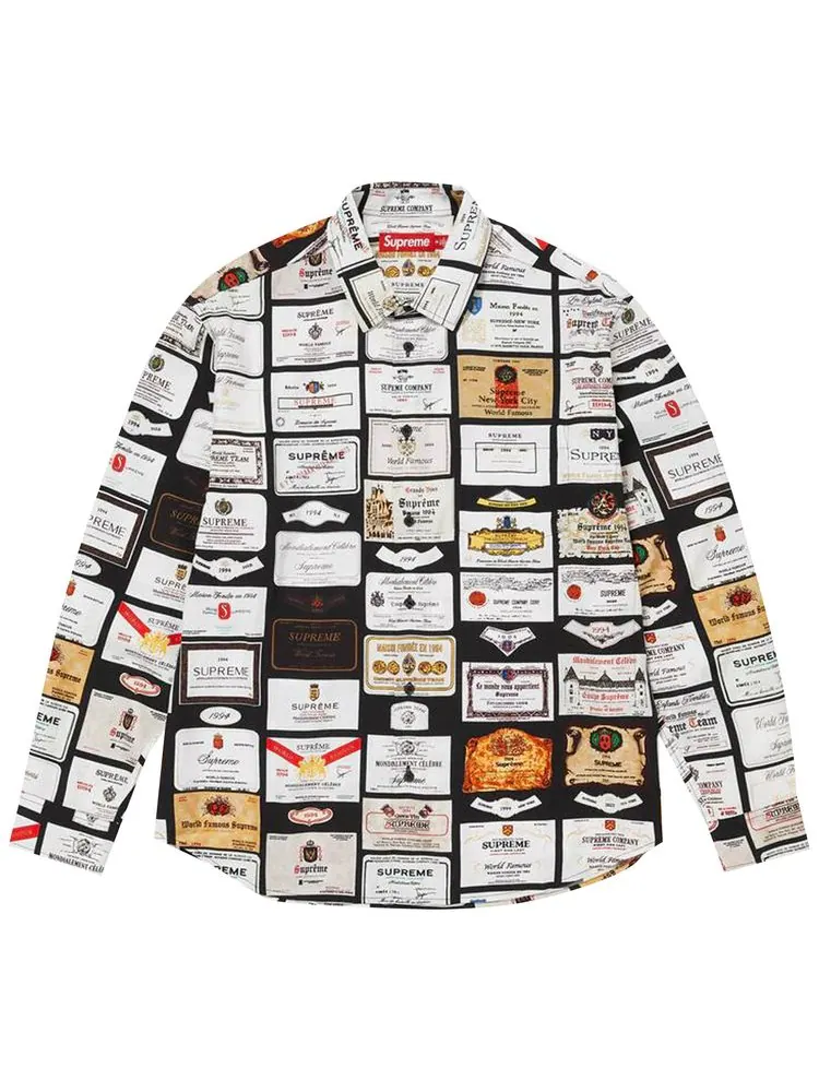 Рубашка Supreme Label — изображение 1 из 1, черный