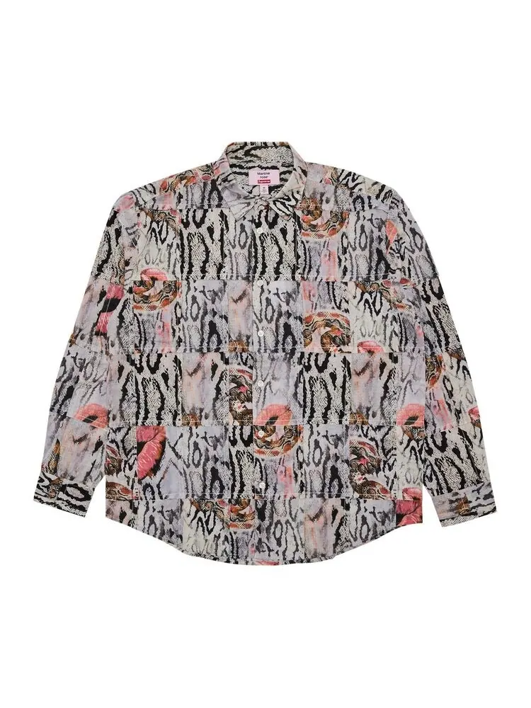 Рубашка Supreme x Martine Rose Patchwork Shirt Multicolor — изображение 1 из 3, мульти
