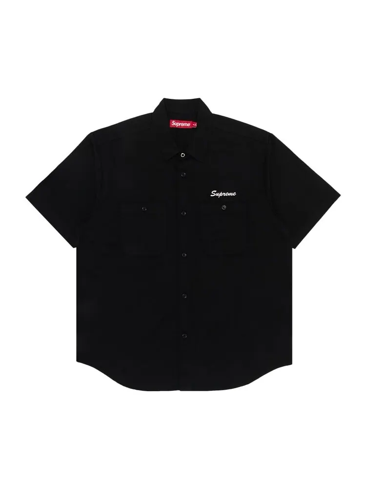 Рубашка Supreme AOI Eyes Short-Sleeve Work Shirt — изображение 1 из 3, черный