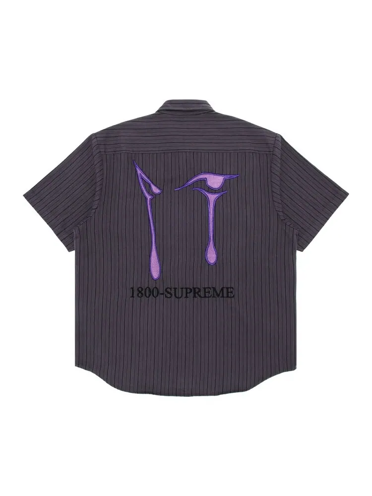 Рубашка Supreme AOI Eyes Short-Sleeve Work Shirt — изображение 2 из 3, полоса