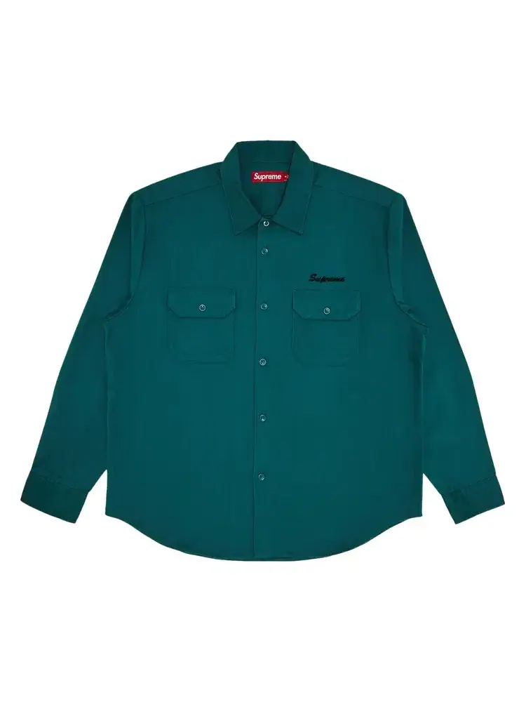 Рабочая рубашка Supreme Mister Cartoon Work Shirt — изображение 1 из 3, зеленый
