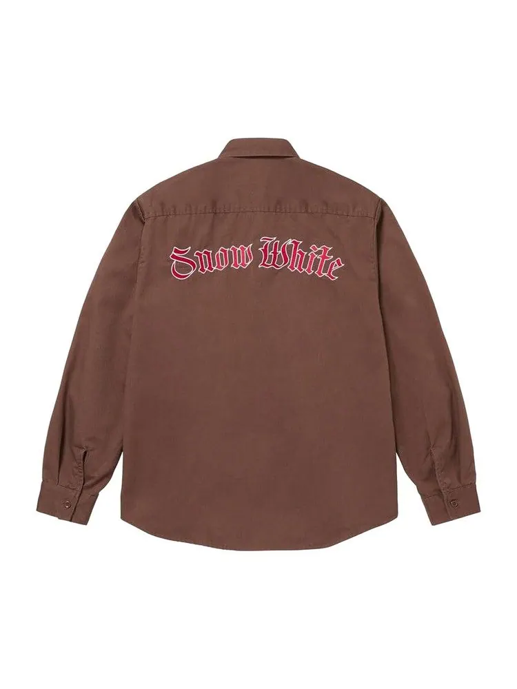Рубашка Supreme Snow White Work Shirt — изображение 2 из 2, коричневый