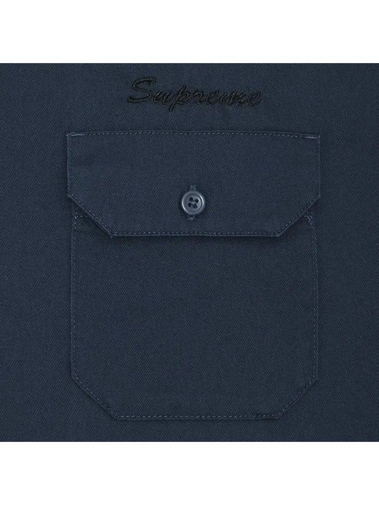Рубашка Supreme Snow White Work Shirt — изображение 3 из 3, светлый темно-синий