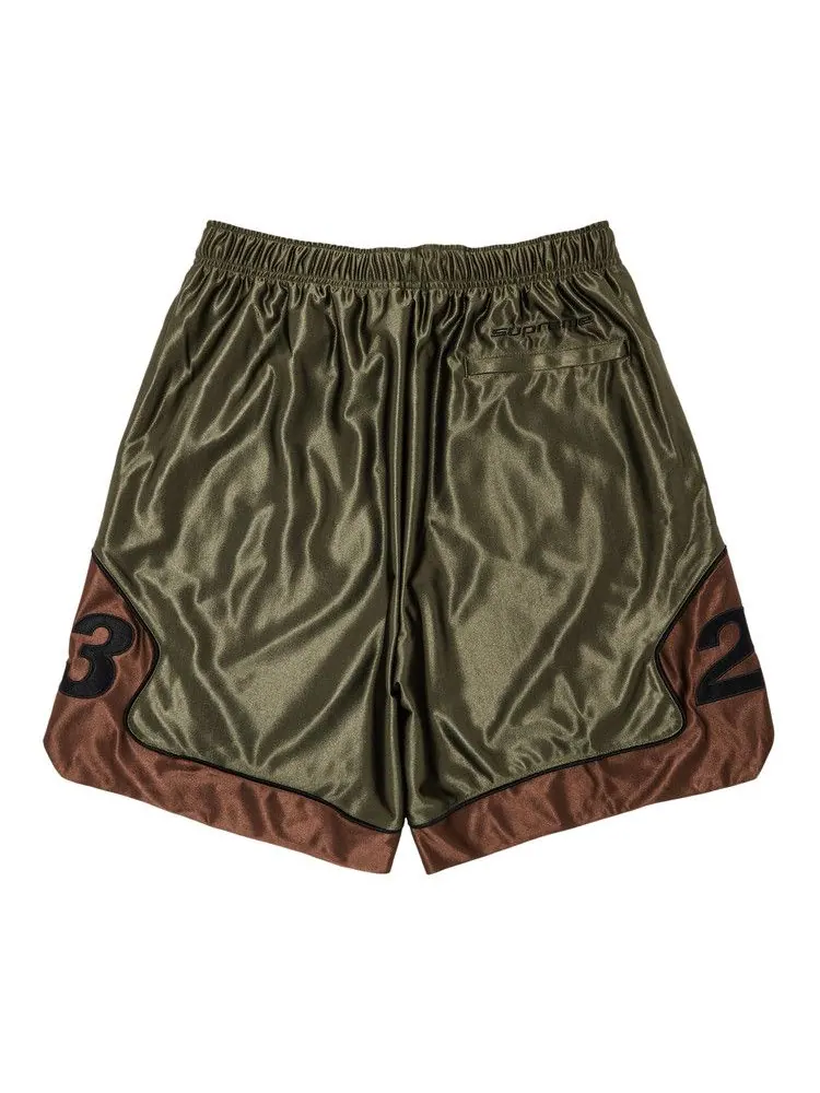 Шорты Supreme x Jordan Warm Up Short — изображение 2 из 3, оливковый
