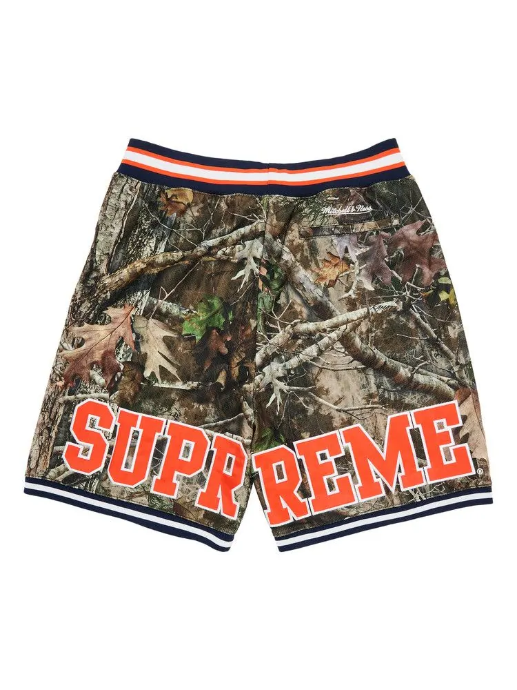 Шорты Supreme x Mitchell & Ness NCAA Basketball Short, TrueTimber Kanati Camo — изображение 2 из 3, мульти