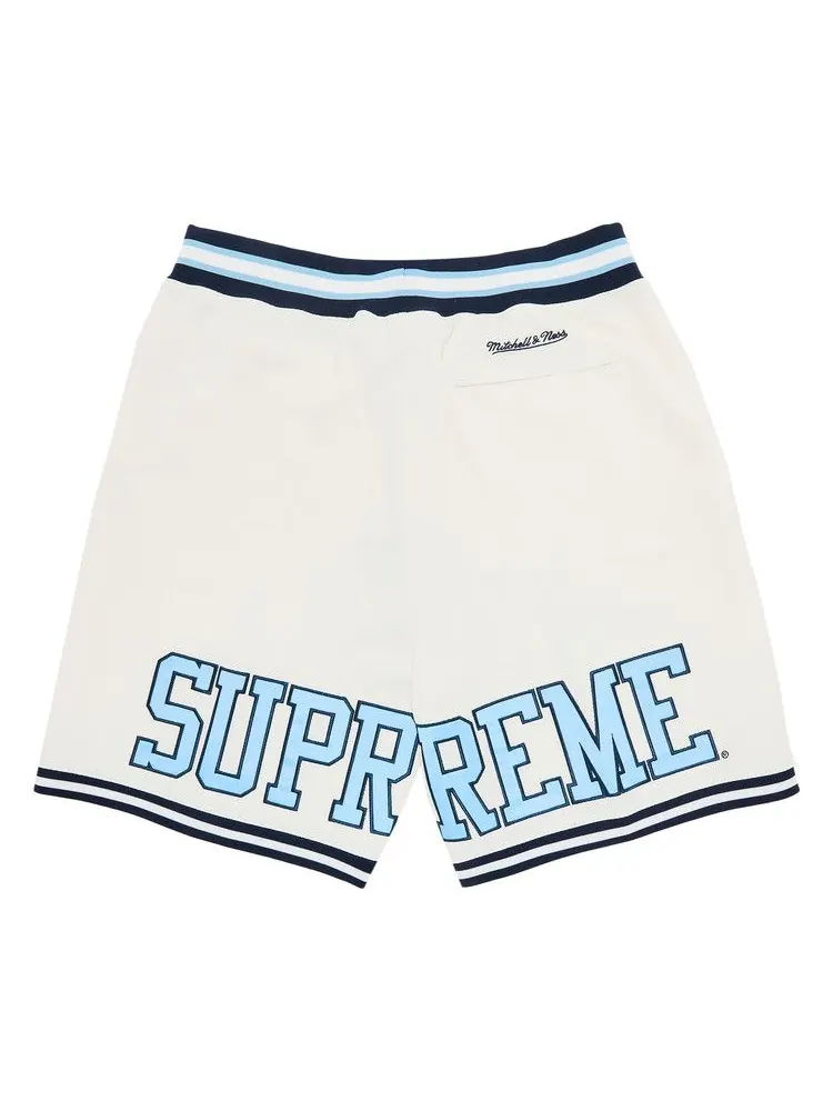 Шорты Supreme x Mitchell & Ness NCAA Basketball Short — изображение 2 из 3, белый
