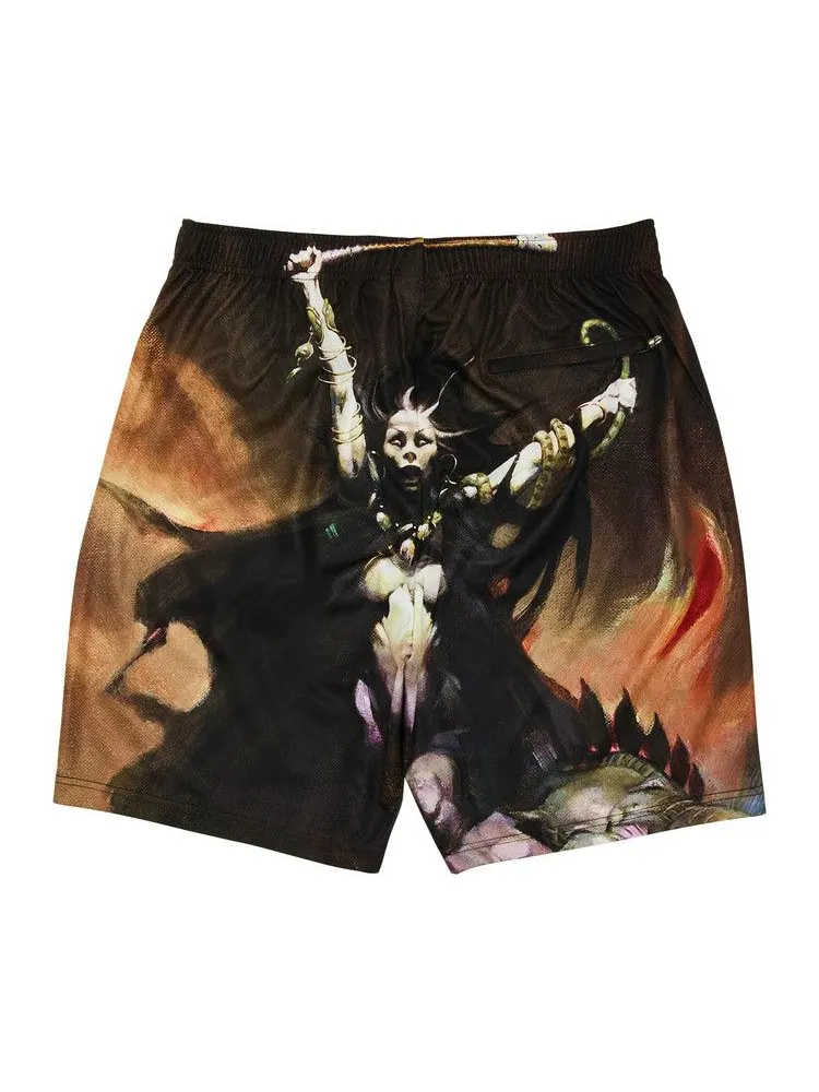 Шорты Supreme x Frank Frazetta Soccer Short, Woman With Scythe — изображение 2 из 3, мульти