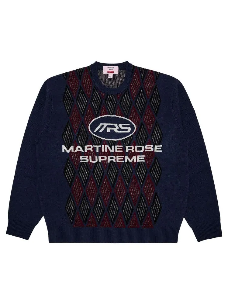 Свитер Supreme x Martine Rose Sweater — изображение 1 из 3, синий