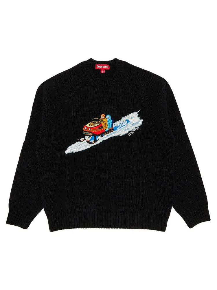 Свитер Supreme Snowmobile Sweater — изображение 1 из 3, черный